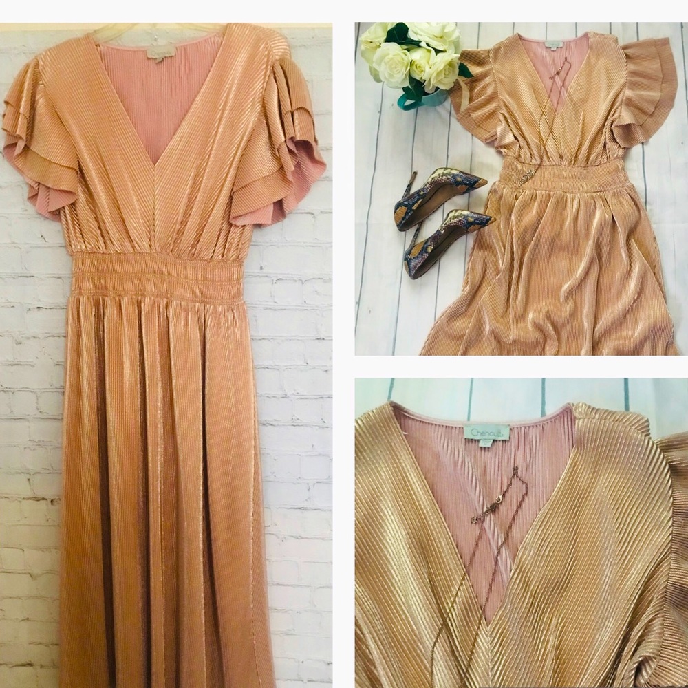 NWOT Rose Gold Dress